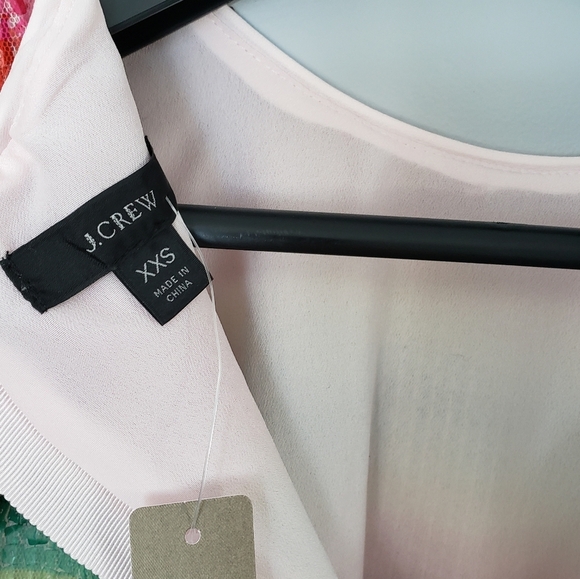 Jcrew Rainbow Stripe Sequin Sleeveless Shell Tank Top Sz XXS - Picture 4 of 6